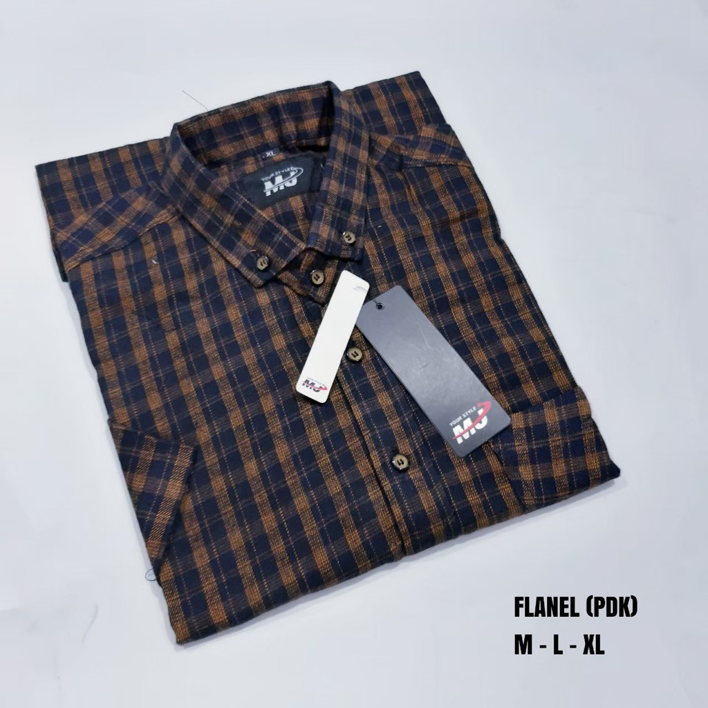 TERMURAH !! Kemeja Flanel Surfing Lengan Pendek Original