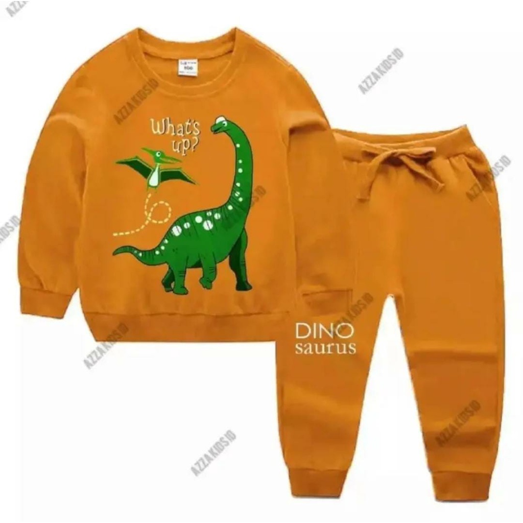 Baju Setelan Anak Terlaris Switer Joger Dinosaurus Jaket Anak Laki Laki Usia 1_5 Tahun