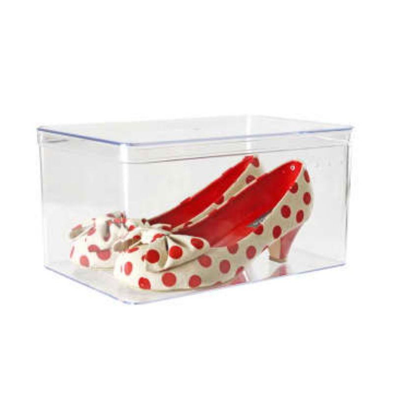 Kotak Sepatu High Heels - Transparan
