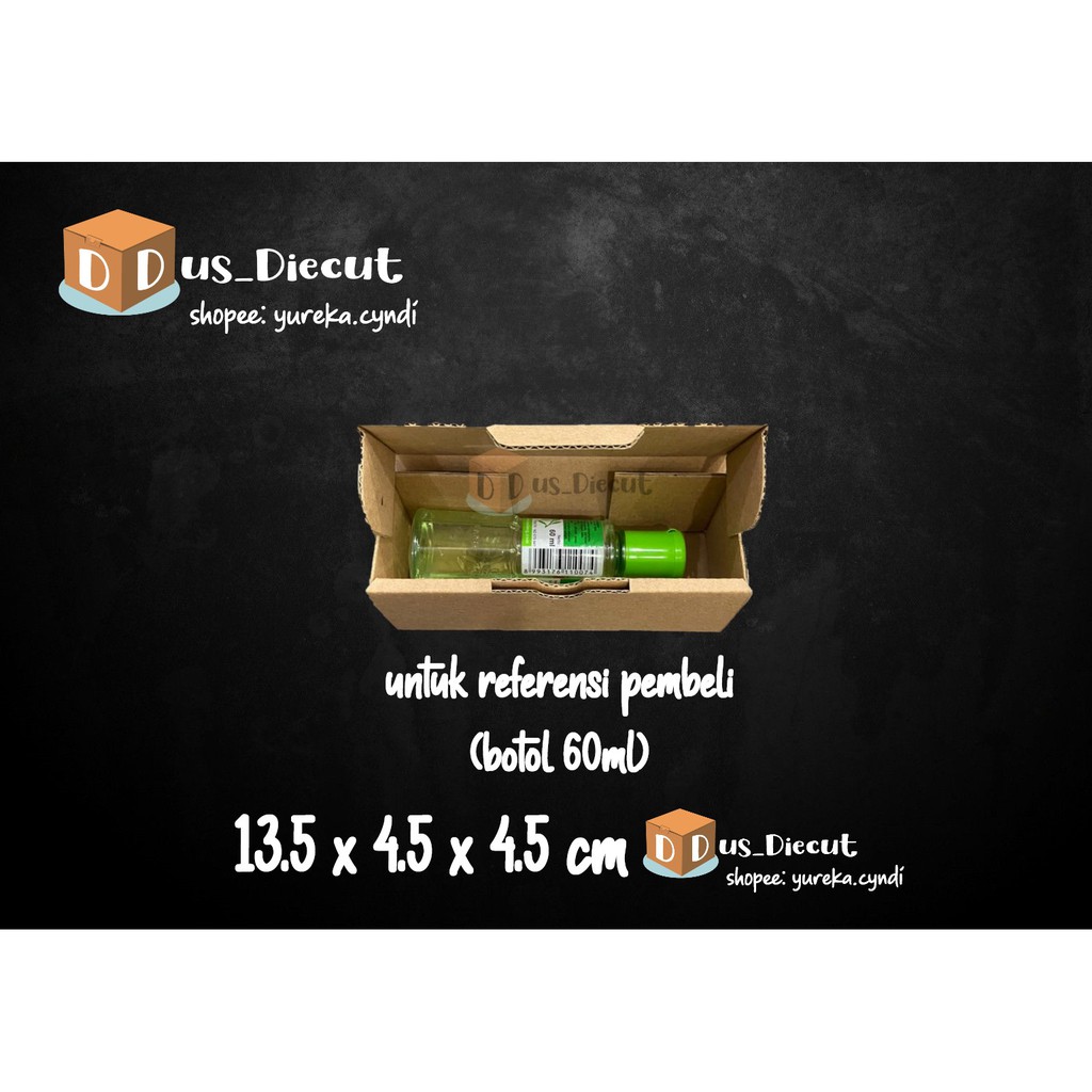 

Kardus die cut uk. 13.5x4.5x4.5 cm (model box pizza)
