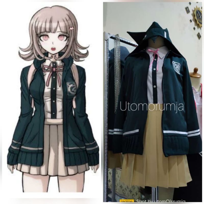 utomorumja jaket chiaki nanami kostum cosplay full set