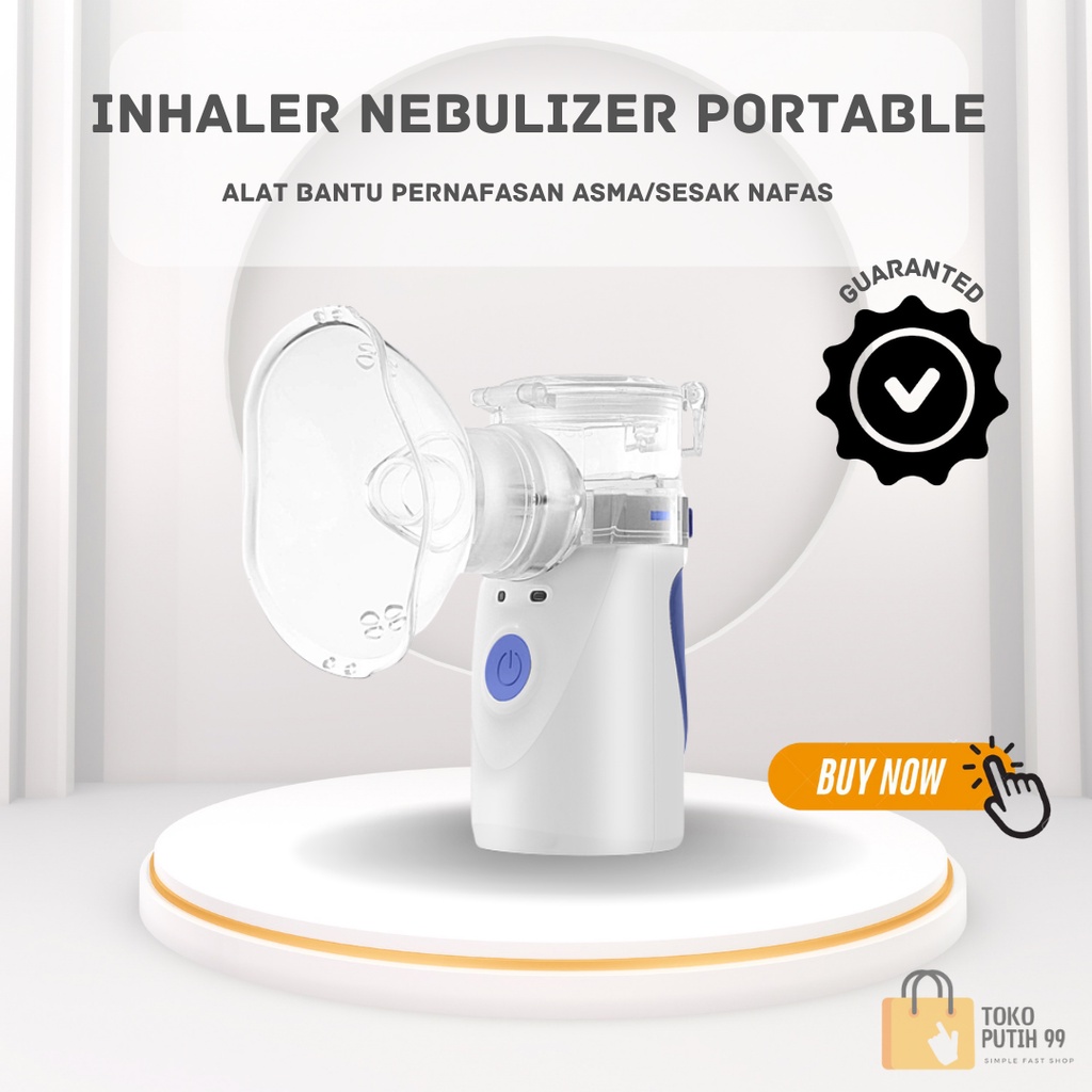 Alat Terapi Pernafasan Asthma / Sesak Nafas Inhale Nebulizer Portable