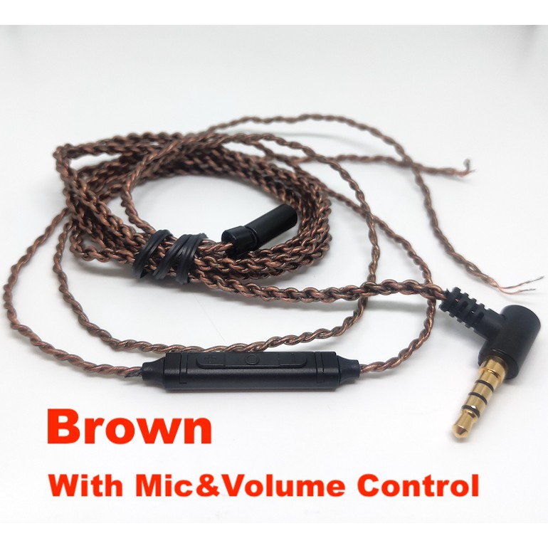 Jack L With Mic UE Braid OFC DIY Cable Replacement