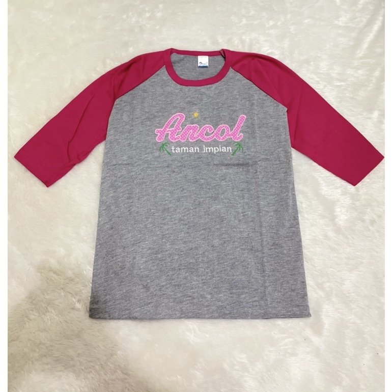 Atasan tangan panjang kaos anc0L abu anak tanggung (8-10th) | RAGLAN kaos oleh-oleh Jakarta