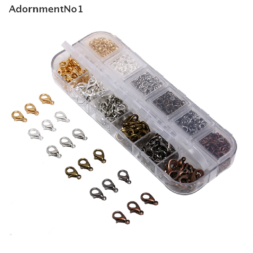 [AdornmentNo1] 960PCS Jewelry Making Lobster Clasp Hooks Jump Ring For Necklace Bracelet DIY [new]