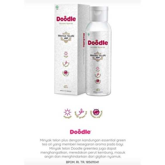 Doodle Minyak Telon Oil original 100ml / minyak telon original 100ml