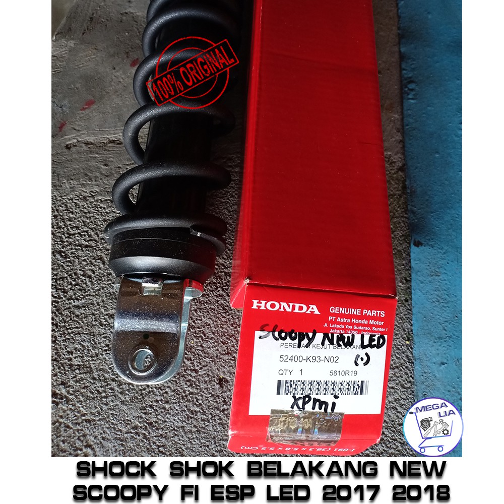 Shock Shok belakang New Scoopy Fi ESP LED 2017 2018 RING 12 ORI HONDA 100%. 52400-K93-N02