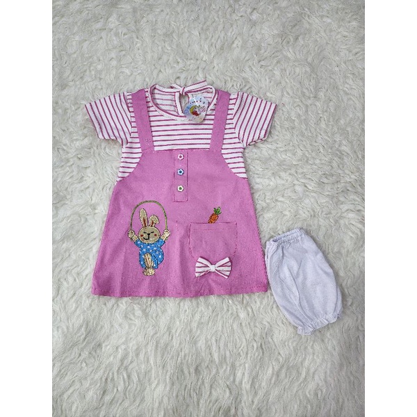 baju bayi perempuan dress baby girl hb8