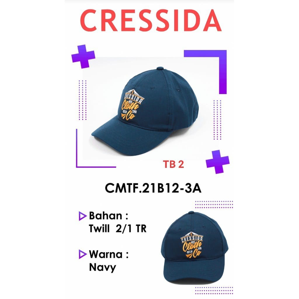 gos TB CRESSIDA TOPI 100% ORIGINAL Original Brand Topi Cowok Keren