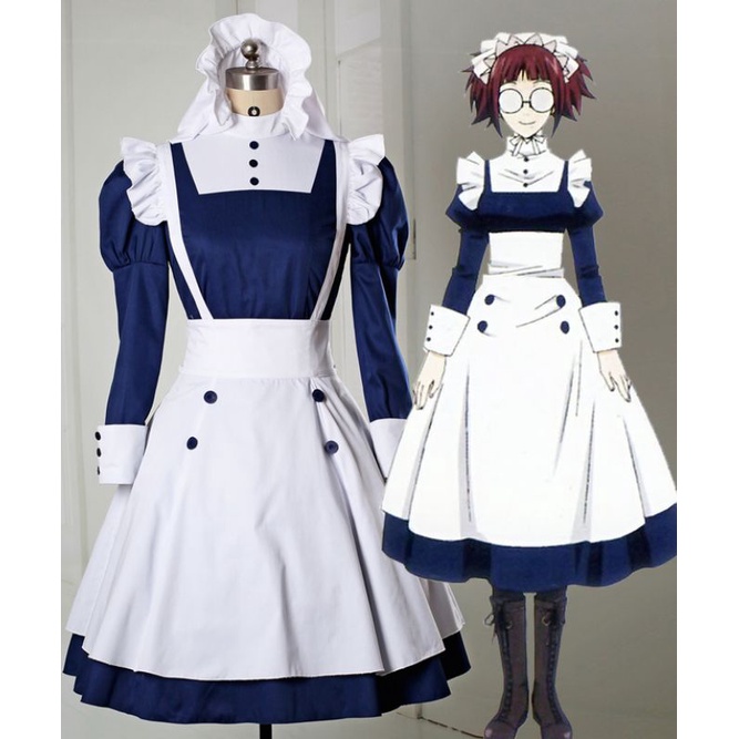 [AsahiCos] Mey-rin maid cosplay costume kuroshitsuji || black butler