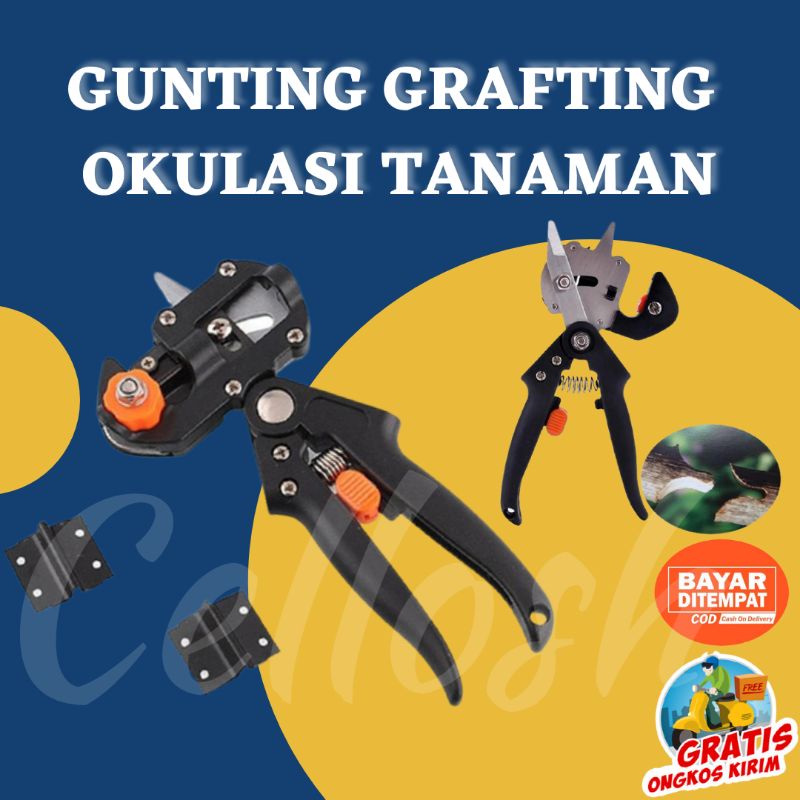 Gunting Grafting Okulasi Stek Sambung Batang Tanaman Grafting Vaccination Pruning Tool - 210