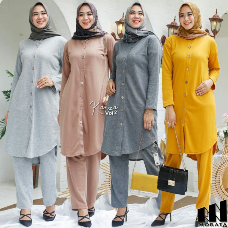 READY STELAN TUNIK ❤ KHANZA 2 ❤ ORIGINAL BY MORATA