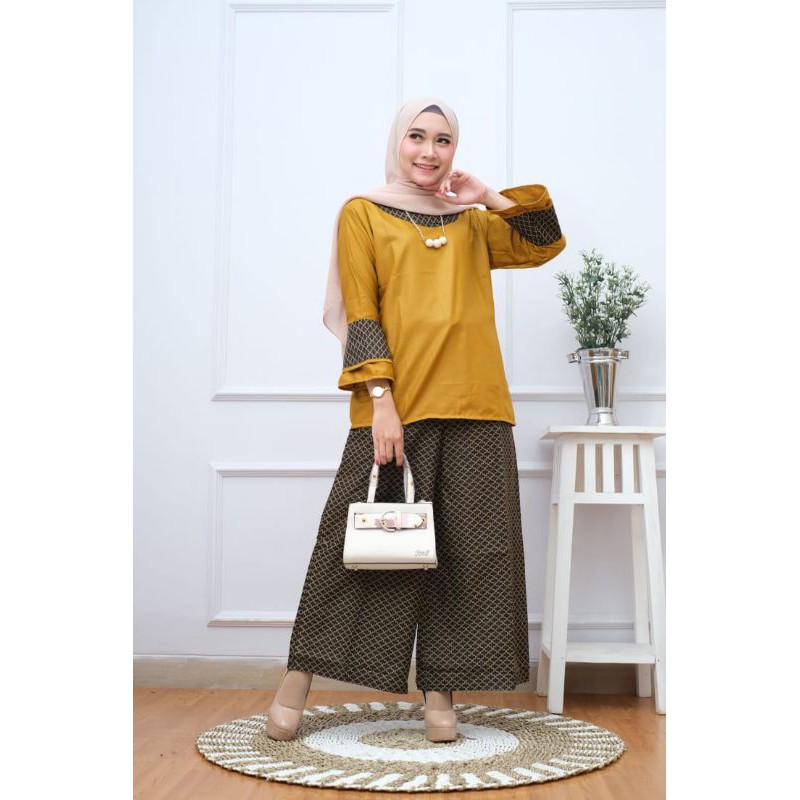 Setelan Kulot Batik Premium