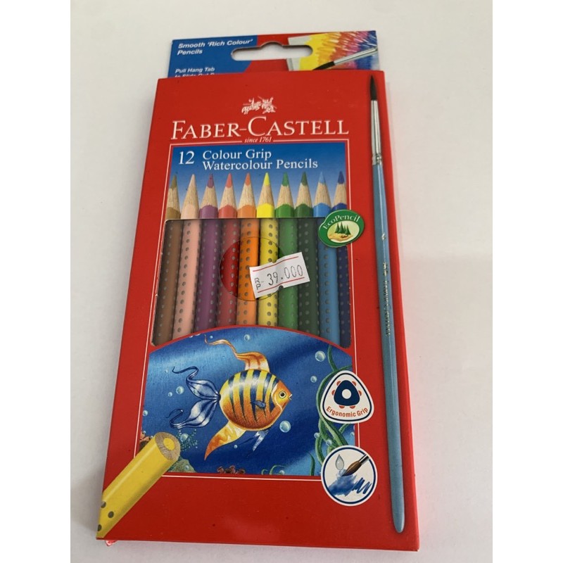 

PENSIL WRNA FABER CASTELL COLOUR GRIP WATERCOLOUR PENCILS