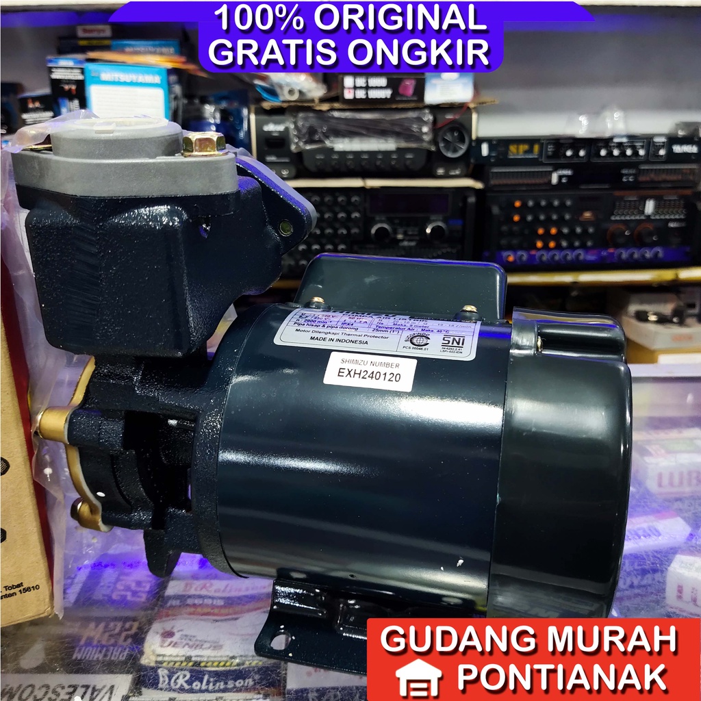 Pompa Air Shimizu PS 128 BIT EXTRA POWER 100 % GULUNGAN KAWAT MOTOR TEMBAGA