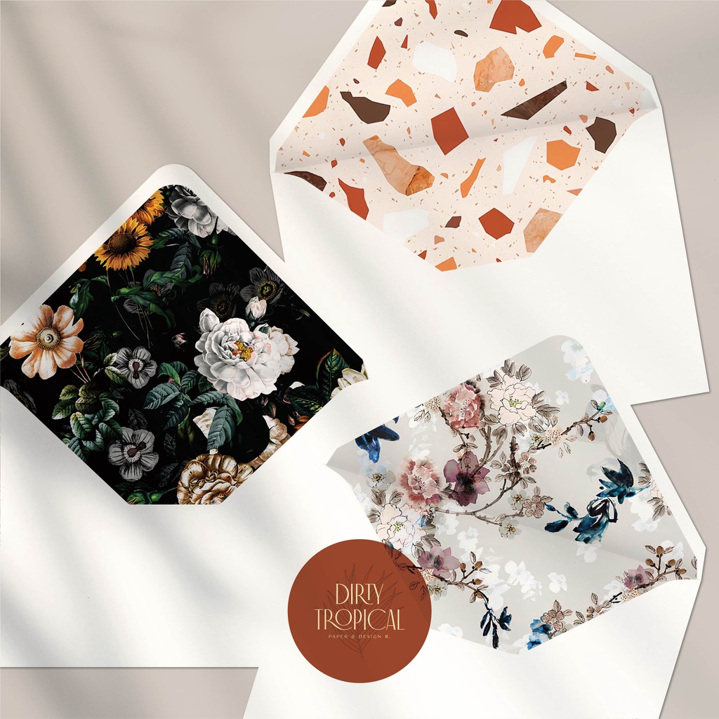 

Amplop A5, Undangan, Amplop Vintage, Envelope Liner, Wedding Envelope