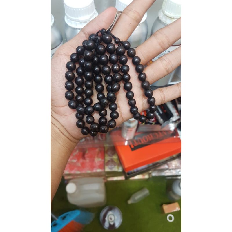 gelang kaokah bulat hitam