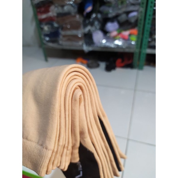 kaos kaki wanita/ kaos kaki jempol cream telapak hitam/kaos kaki muslim(nylon L)