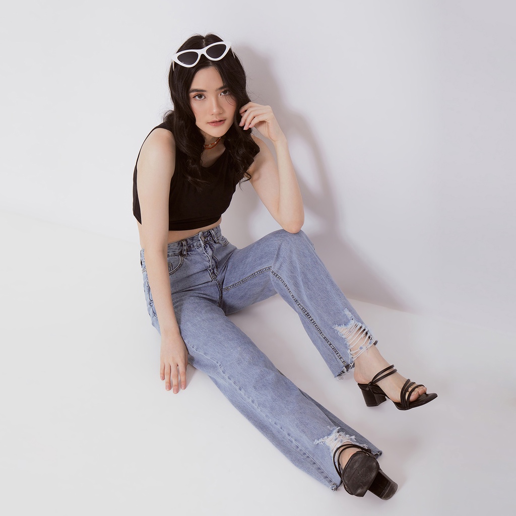 VIERLIN - Jeans 663 - HIGH WAIST LOOSE JEANS WANITA