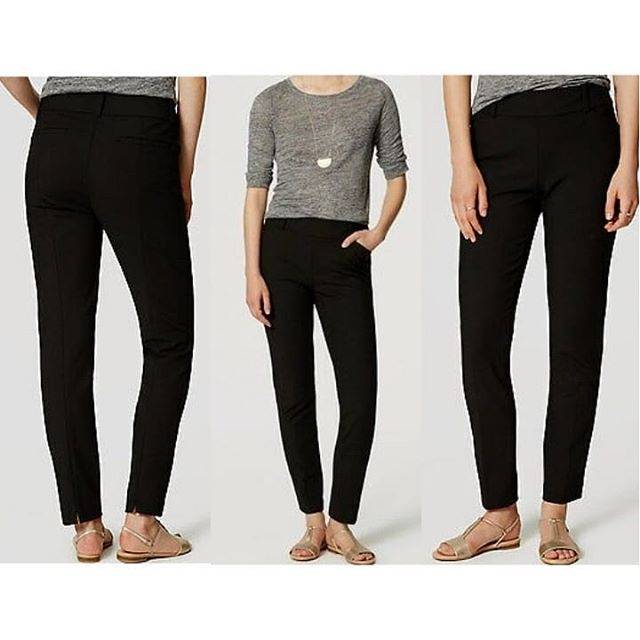 Loft Petite Marisa Skinny Trousers - Black