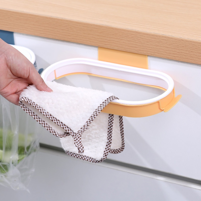 [COD Ready Stock] Tong Sampah Gantungan Dapur Dengan Penutup / Trashbag Holder With Lid / Sampah / Trashbag TOTALL