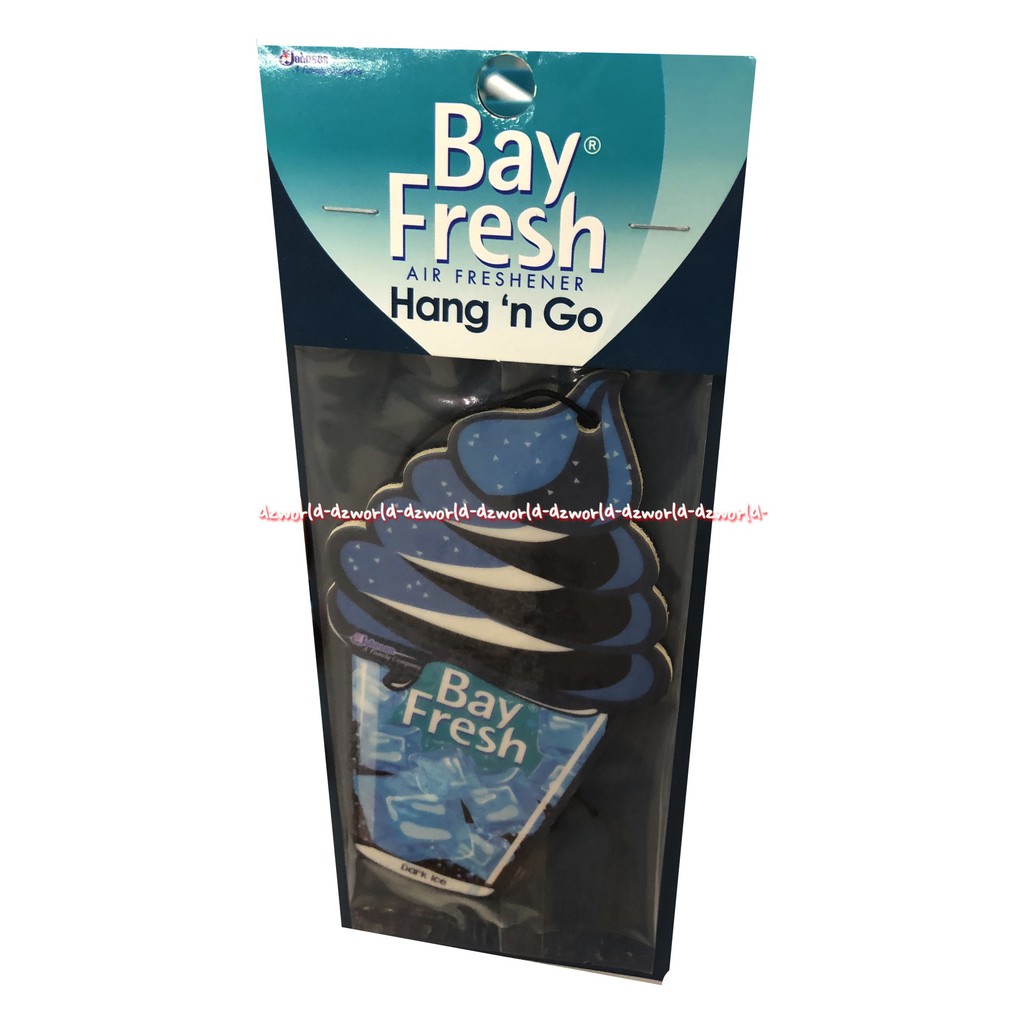 Bay Fresh Hang n Go Air Freshener Hang Go Perwangi Ruangan Mobil Model Gantung Model Bentuk Ice Cream Frozen Lime Pewangi Mobil Cherry Blossom Dark Ice Bayfresh foam Lime Orange pulpy Stawberry Cream Es Krim