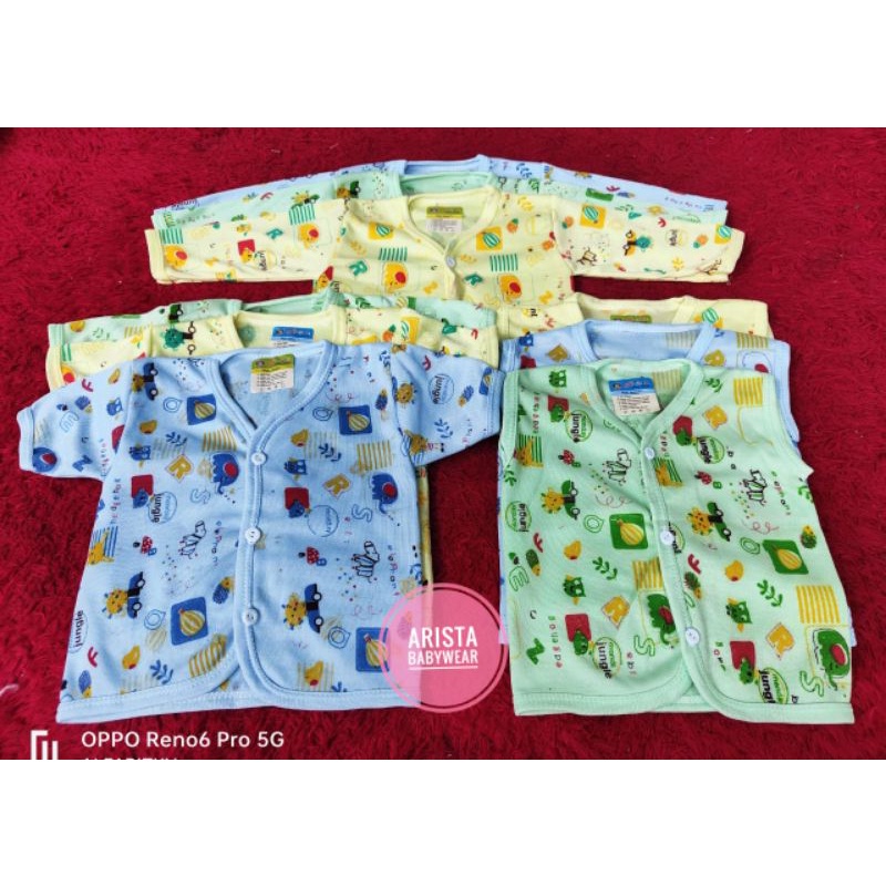 ARISTA BABY - (3pcs) Baju bayi BIS Fullwarna motif JUNGLE