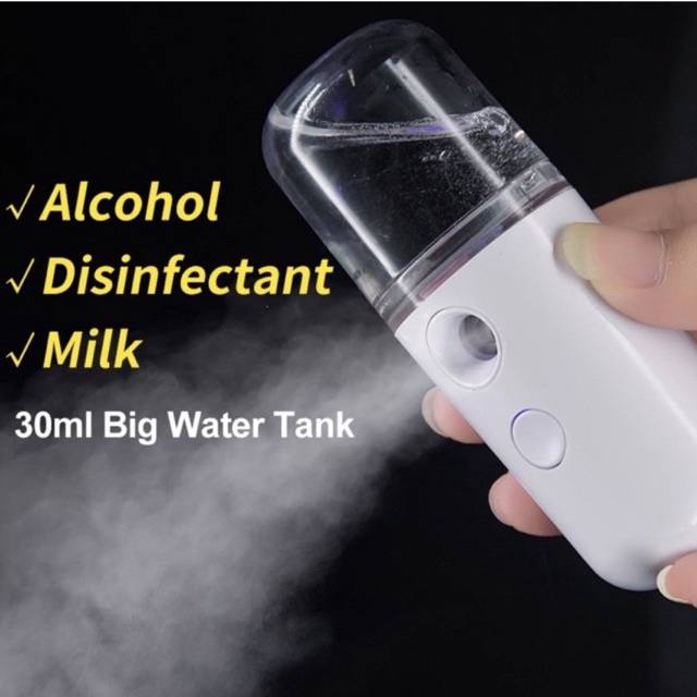 Nano Spray Mini Portable USB Pelembab Wajah / Perawatan Wajah / Nano Mist Sprayer Murah