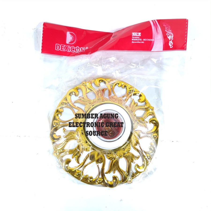 DPS081H Fiting Plafon Modern Gold Emas Bentuk Pita Indah Klasik Unik C