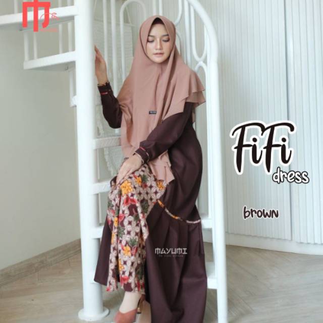 Fifi dress by Mayumi gamis batik busui toyobo
