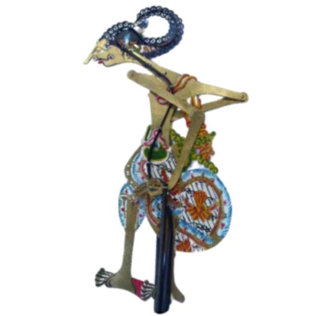 (BISA COD) KERAJINAN WAYANG KULIT PRABU PANDU UKURAN PEDALANGAN 40x20 cm - PAJANGAN DEKORASI RUMAH