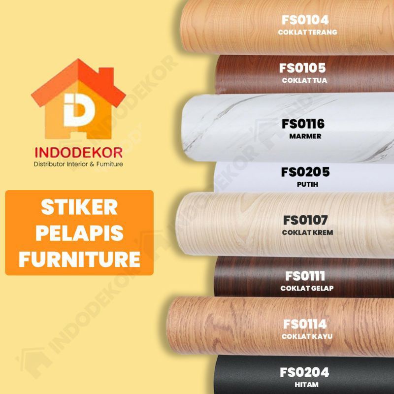 Stiker furniture meja, Kursi stiker motif kayu anti air,anti panas, anti,noda berserat