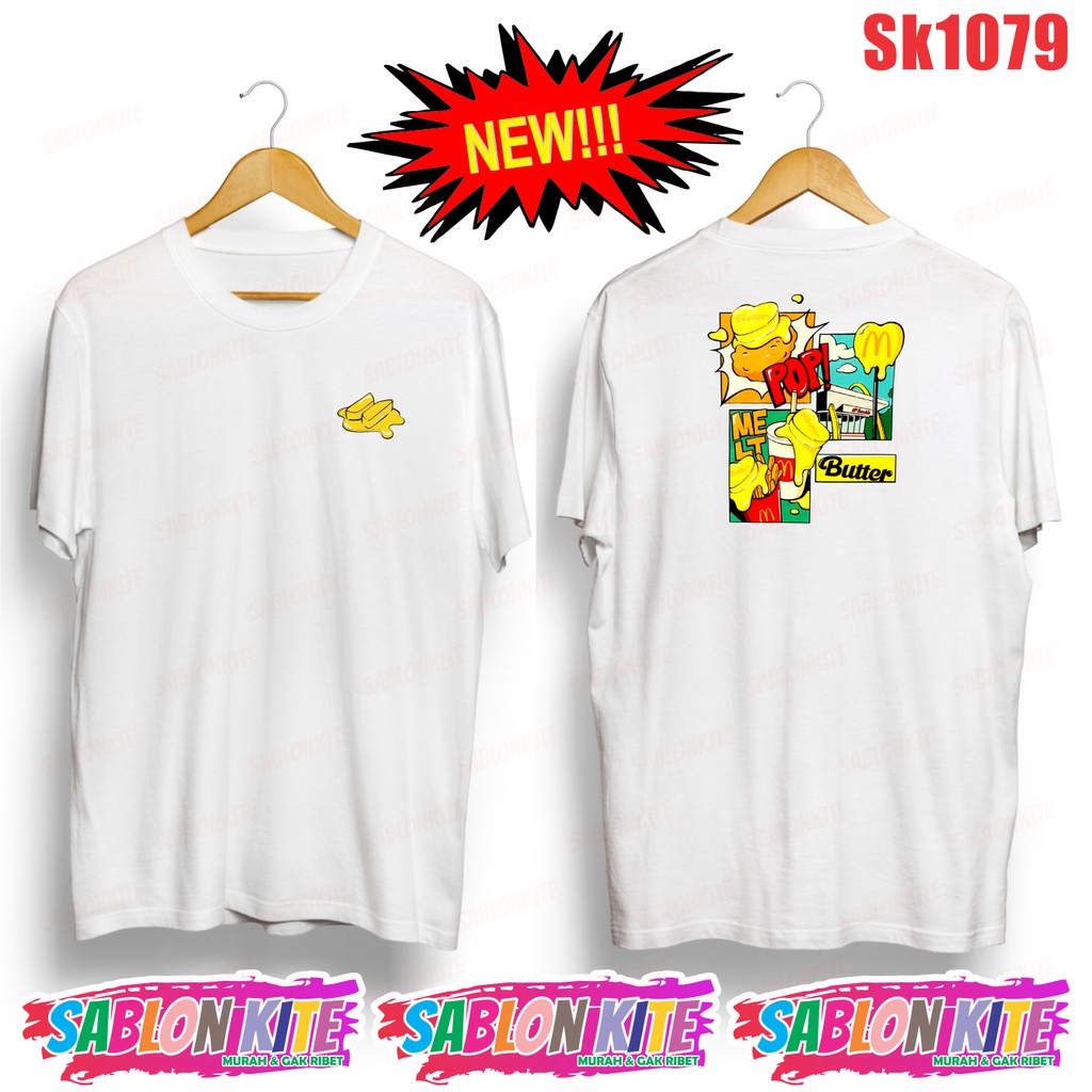 MURAH!!! KAOS TAEHYUNG LIVE POP! KOMPLIT BUTTER SK1079 JK FG SG JH UNISEX COMBED 30S