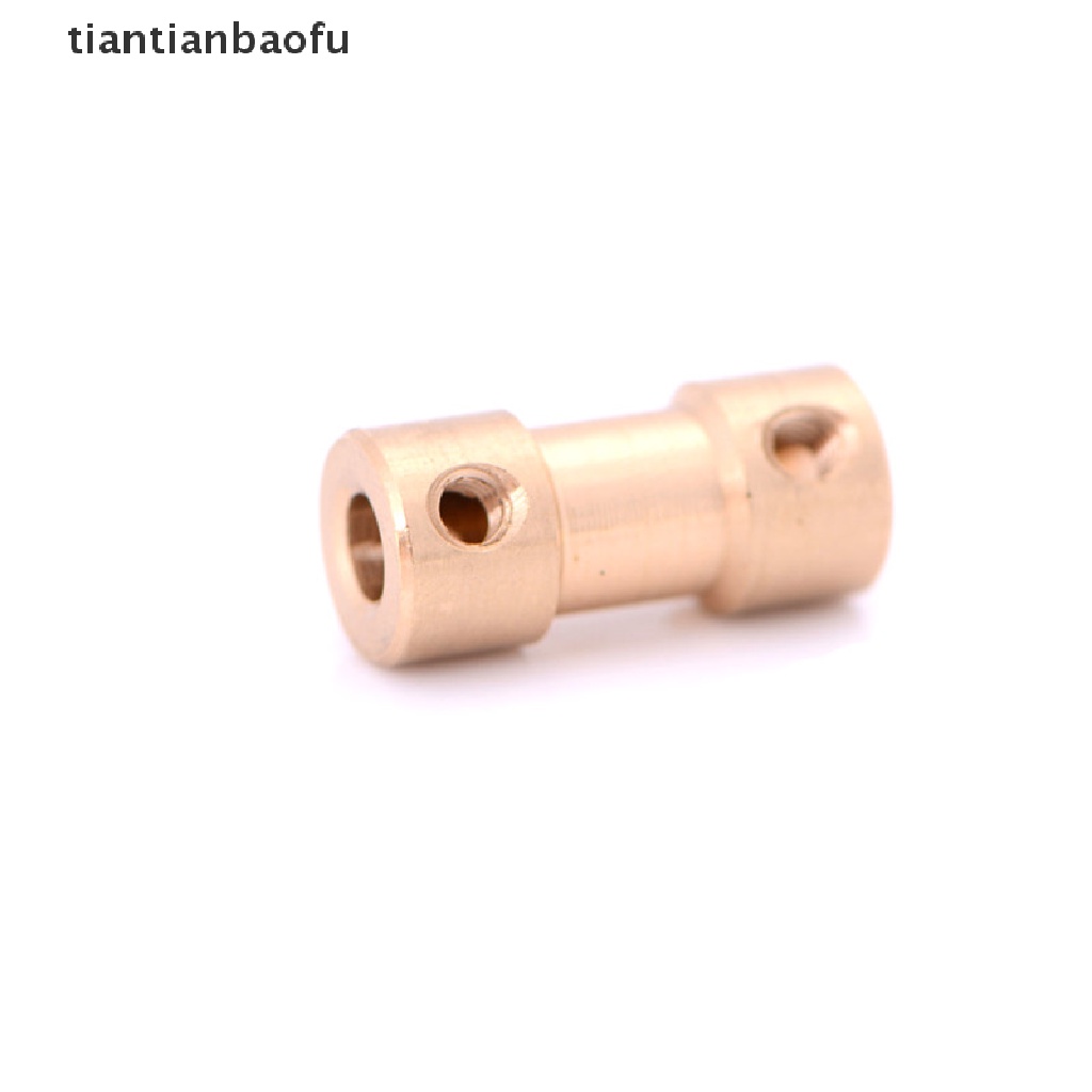 [tiantianbaofu] New 2/3/3.17/4/5mm Motor Copper Shaft Coupling Coupler Connector Sleeve Adapter Boutique