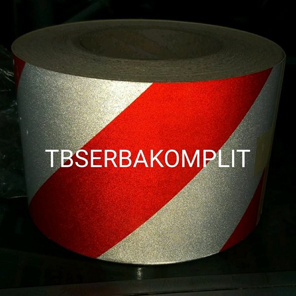 

Lakban Marking Tape 2 in x 45m Sticker Baricade Scotchlite Safety Reflective Tape 2in x 45 meter Red