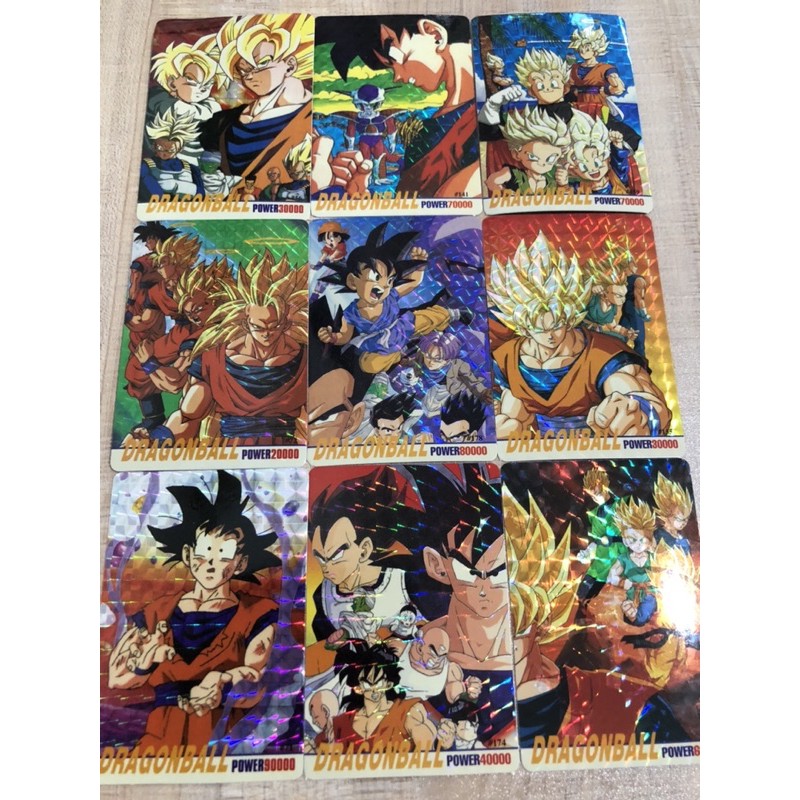 Kartu dragon ball sticker hologram