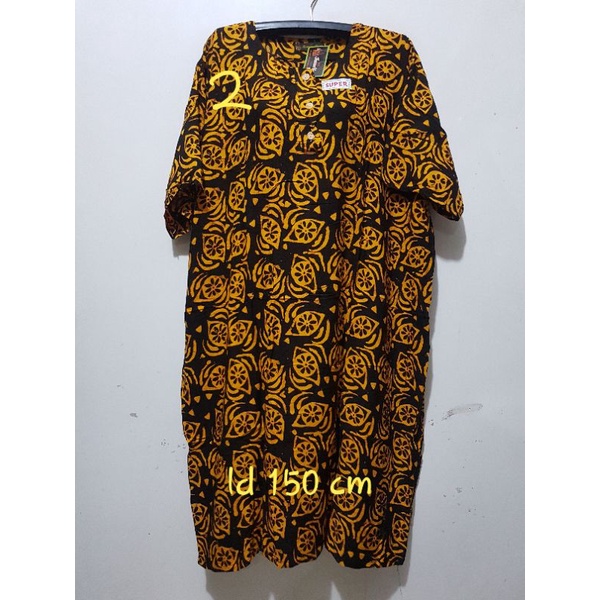 YULI - DASTER L5 REMEK LD 140 - 150 CM PB 110 CM BATIK KENCANA UNGU LABEL HITAM KUH-no 2