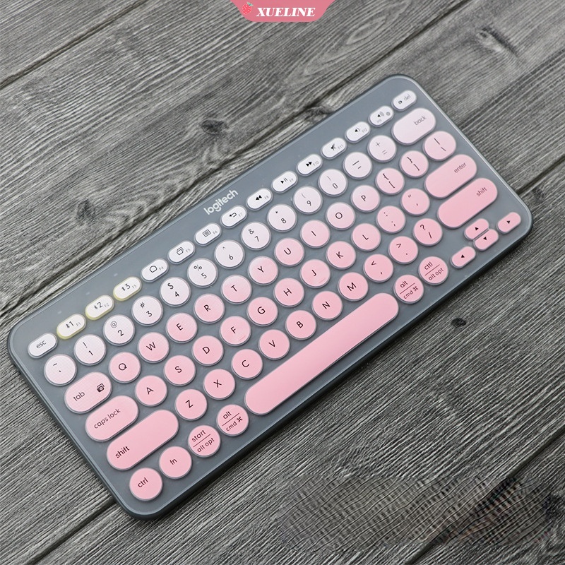 Skin Cover Pelindung Keyboard Laptop Bahan Silikon Ultra Tipis Transparan Untuk Logitech K380