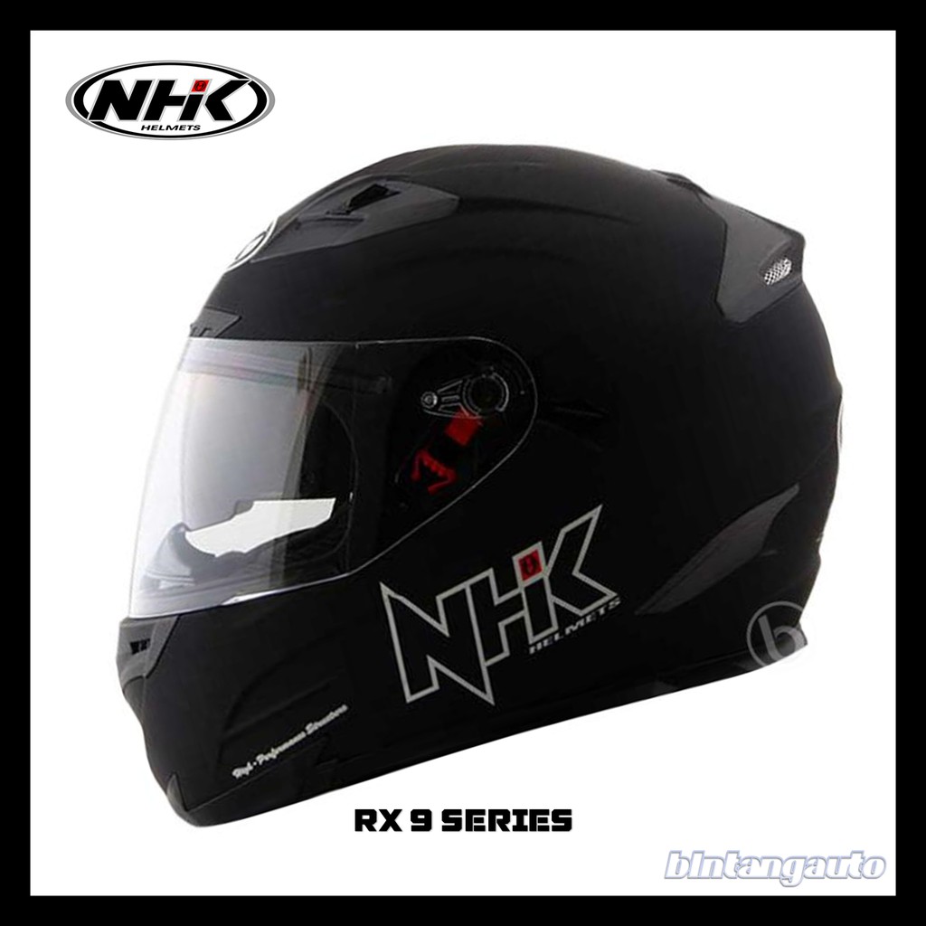 Helm Full face NHK Helm RX9 SOLID Black Doff