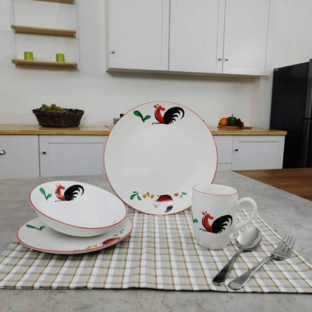 Kopin Ayam Jago Kukuruyuk Family Dinner set