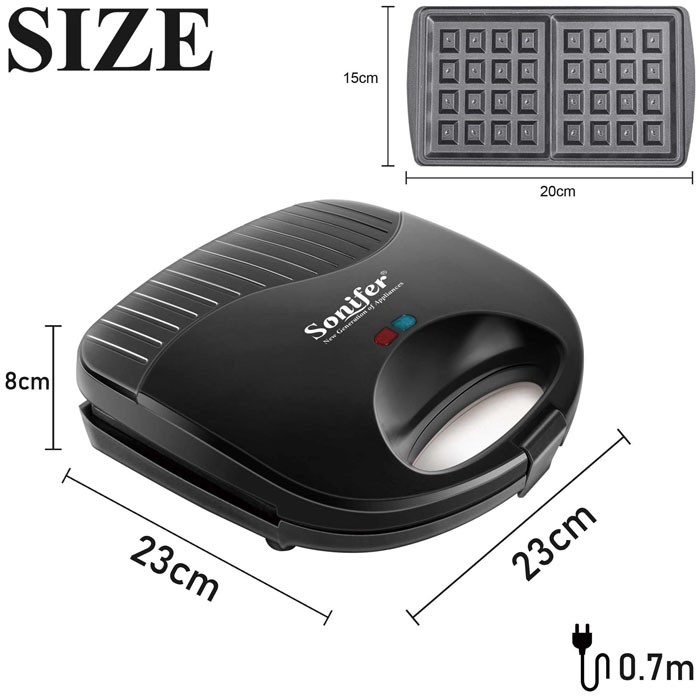 Sonifer SF-6043 SF6043 Waffle Maker Alat Pembuat Wafel