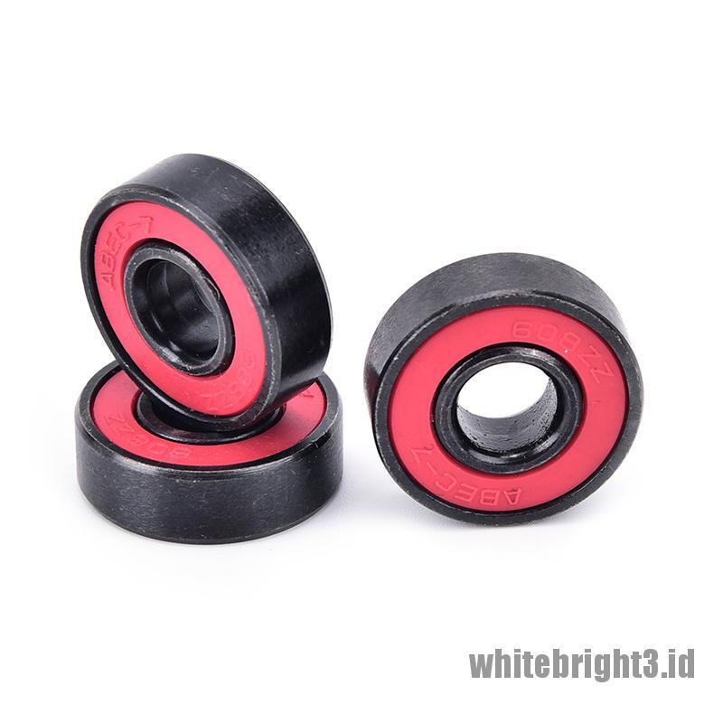 608rs Bola bearing Keramik Warna Putih Untuk Fidget spinner / skateboard / roller