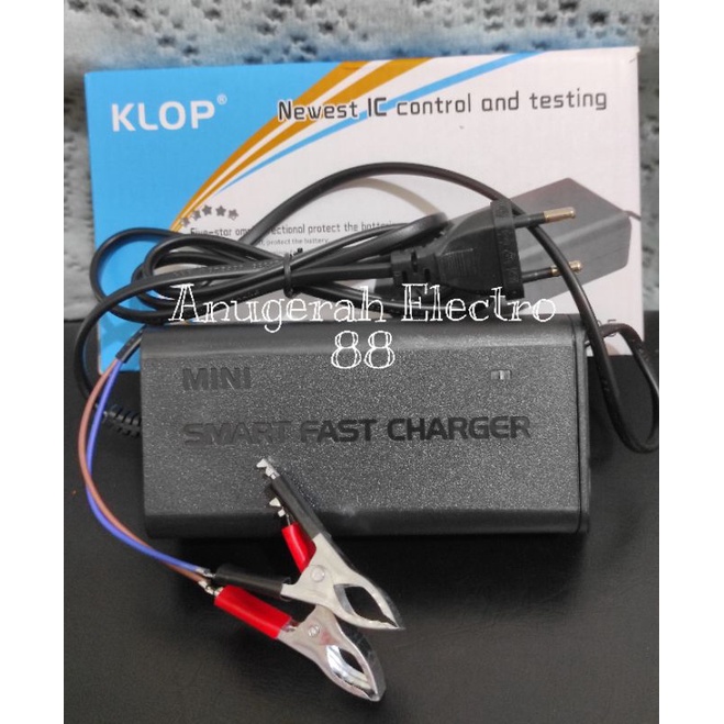 Charger Accu 12V 5A KLOP charger aki 12V