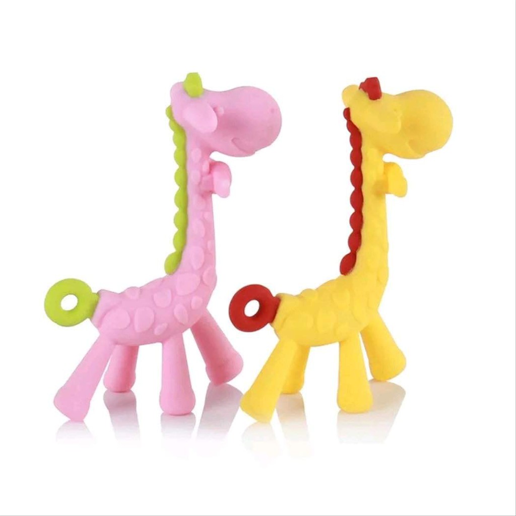 GIGITAN BAYI JERAPAH Teether Giraffe Gigitan Bayi Jerapah baby kids ange silicone kuning pink GIGITAN BAYI JERAPAH Teether Giraffe Gigitan Bayi Jerapah baby kids ange silicone kuning pink hijau