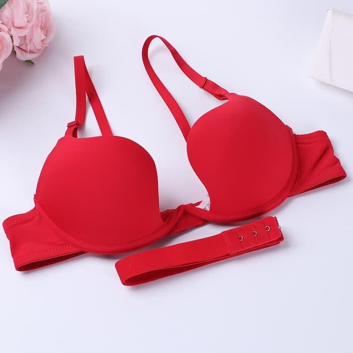 cd 708Bra V Backless ( Bisa Bermacam-macam Model Tali ) - Biru Muda- 32
