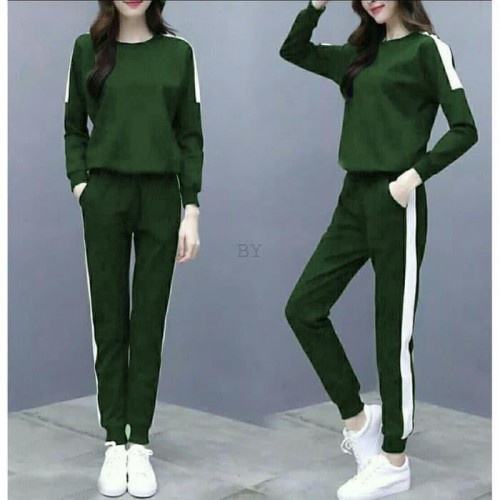 Setelan Pakaian Olahraga Wanita Set Stelan Baju + Celana Training Leging Legging Panjang Olahraga Sp