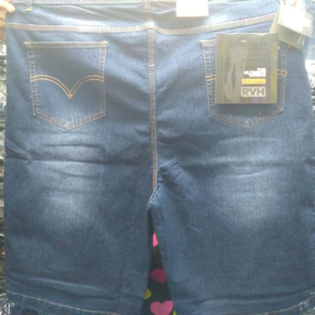 Celana jeans pendek bigsize 45-50