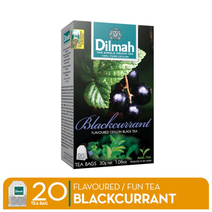 

teh-daun- dilmah fun tea blackcurrant - teh celup - tag tbag 20s -daun-teh.