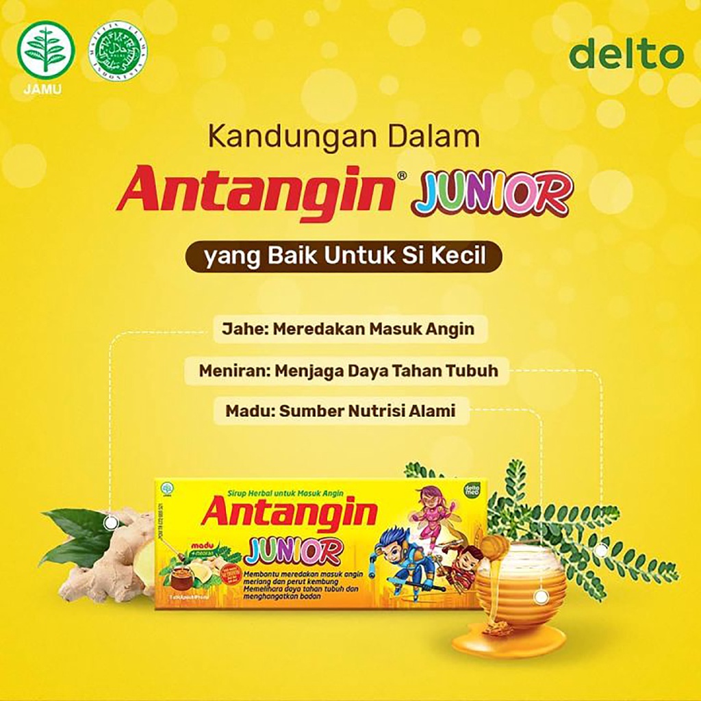 Bisa COD Antangin Junior Permen Anak - Antangin Junior Syrup 10ml 5 Sachet