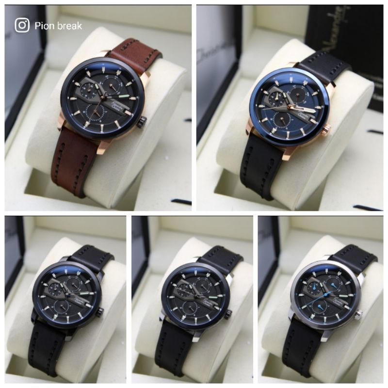 JAM TANGAN WANITA ALEXANDRE CHRISTIE AC 6562 LEATHER | AC6562 LADIES KULIT ORIGINAL
